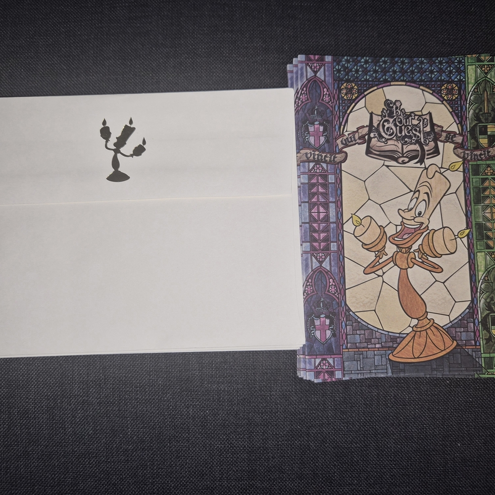 Disney Lumière Invitation Cards - Multicolor 10 Card Pack